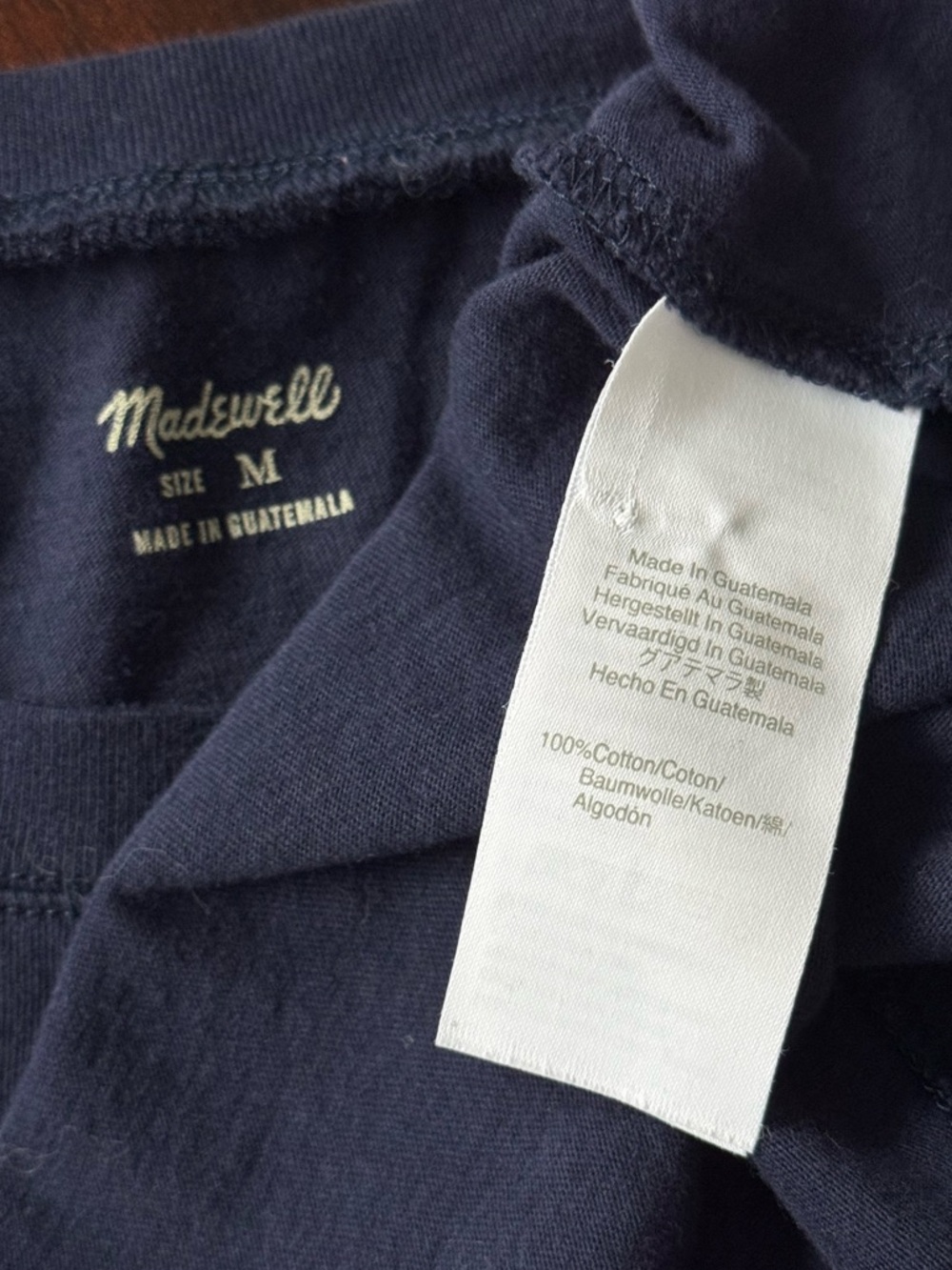 Madewell Northside Vintage Tee Size Medium Black Crewneck Cotton Basic - Picture 5 of 7